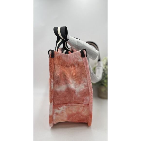 Marc Jacobs Front Mono Melon/Orange/red Multicolor Lg Signet Women's Tote New - Picture 3 of 15